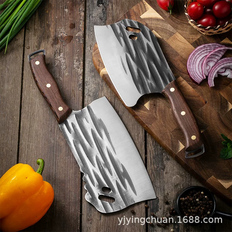 Ручной кованый кухонный нож, заточка резной нож для кухни, в основном резка, кухонный резак для костей, Yangjiang нож оптом