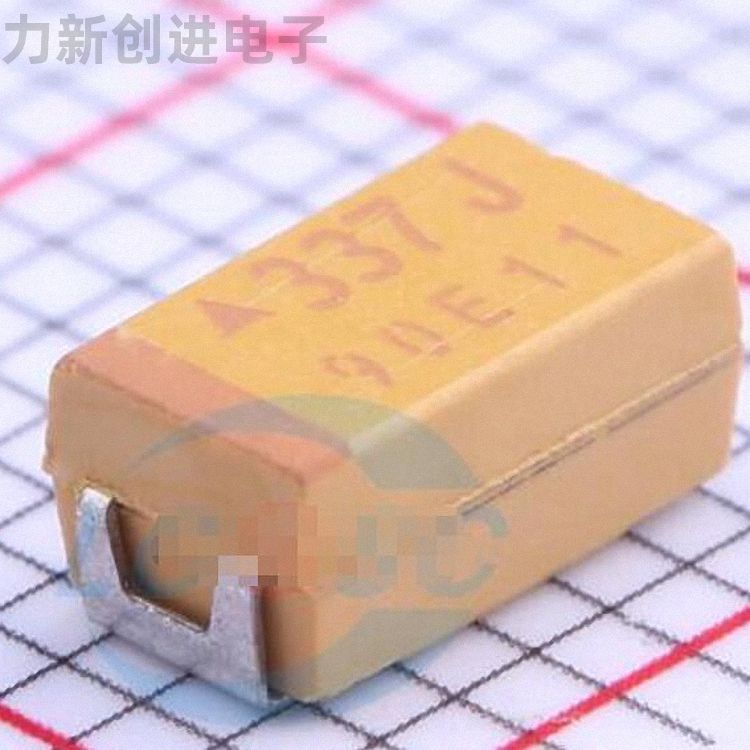 TAJC337K006RNJ描述330uF(337) ±10% 6.3V 钽电容