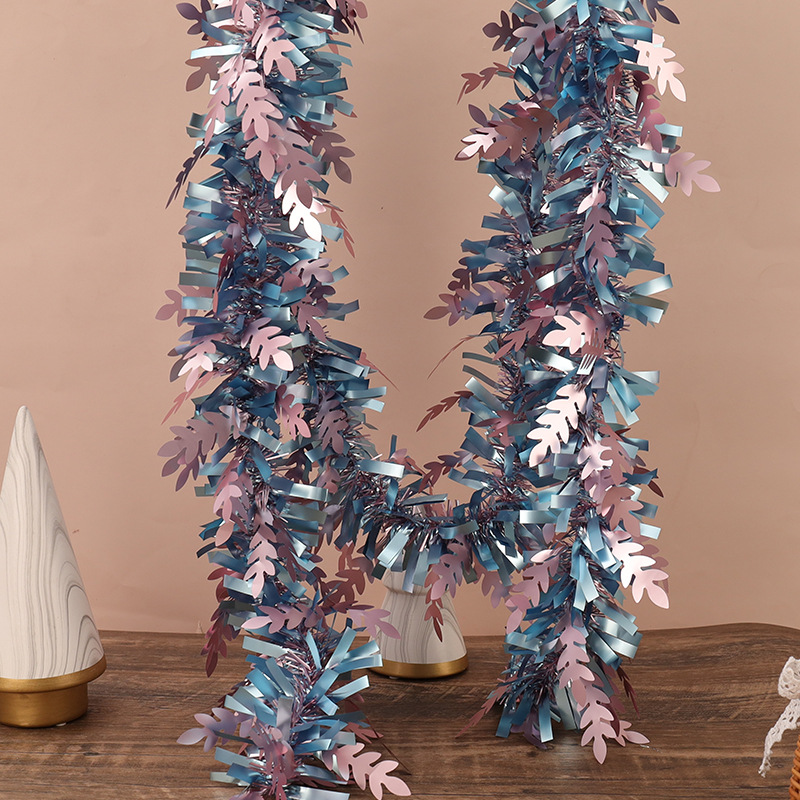 Cruzar la frontera nuevo estilo cifrado Garland mate trigo oreja color raya lana raya cinta vacaciones diseño fiesta Día de Año Nuevo decoración de Navidad