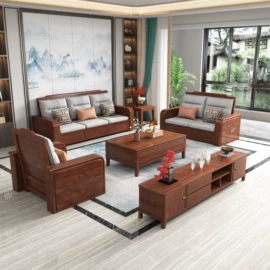 实木沙发;成套餐桌椅;桌类、茶几