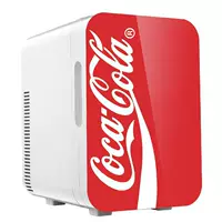 Автомобильный холодильник Coca-Cola, мини-холодильник, автомобильный домашний двойного назначения, небольшой холодильник для общежития, ящик для нагрева и охлаждения, 12 л Leidezhu