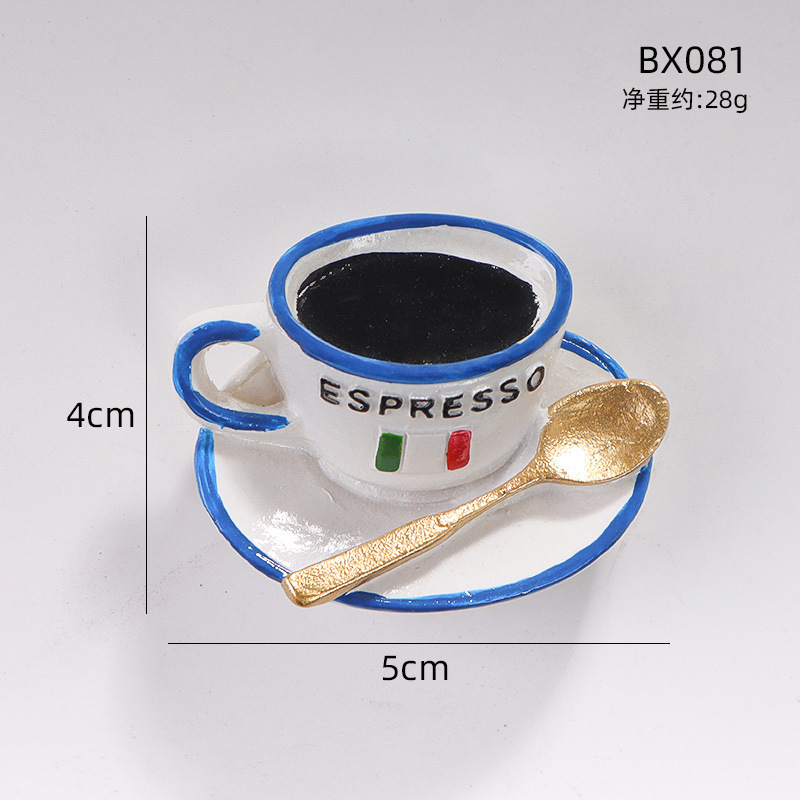 创意3D冰箱贴北欧ins装饰食玩立体美食吸铁石仿真食物磁性贴批发|undefined