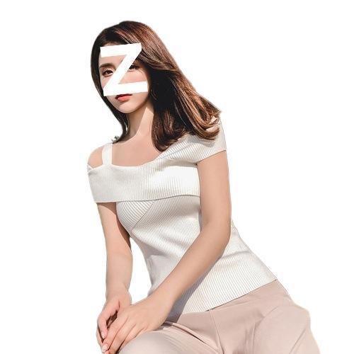 韩版港味小心机一字领吊带修身针织交叉短袖学生原宿露肩上衣女夏|undefined