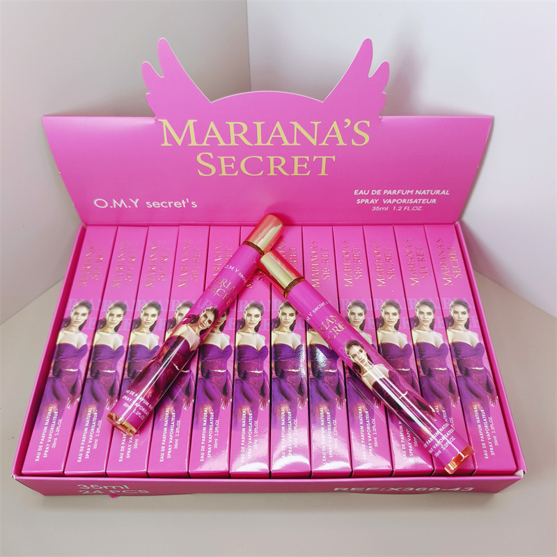 Perfume de 35 ml, Versión Q, Popular Transfronterizo, para Hombre y Mujer, en Tubo de Ensayo, Fragancia Floral y Frutal, Perfume Portátil, Venta al por Mayor