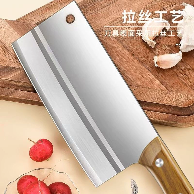 Нож для нарезки из нержавеющей стали, кухонный нож для дома, мясорубочный нож Янцзян, супер острый, японский стиль, специальный женский кухонный нож