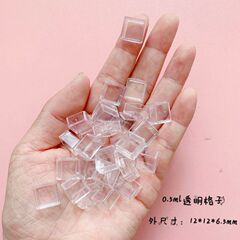 顔料分注ボックス水彩分注格子0.3/0.5/1/2ミリリットル単一固体水彩顔料小格子