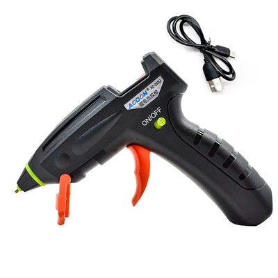 Cross-border e-commerce USB wireless lithium battery hot melt glue gun household children's manual hot glue gun hot melt glue gun (Yapışqan paylayıcı adapterlər) - ad-202-wireless-rechargeable-lithium-battery-hot-melt-glue-gun