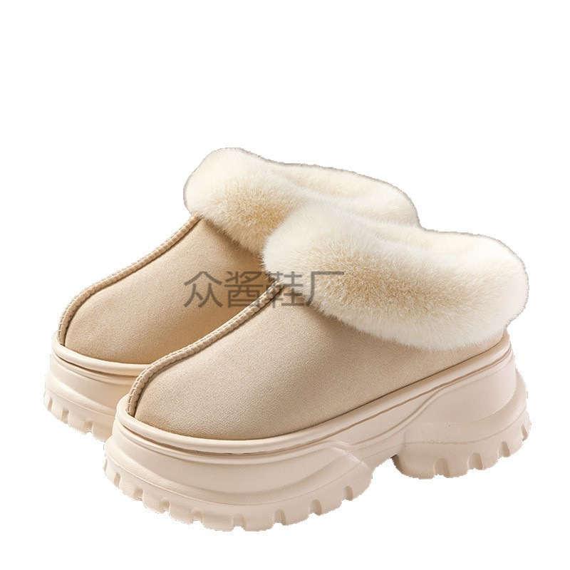 Thick-Soled Cotton Boots for Autumn and Winter, Women's and Men's Couple Cotton Slippers, Warm Height-Increasing Short Boots, Snow Boots Wholesale Thick-Soled Cotton Boots for Autumn and Winter, Women's and Men's Couple Cotton Slippers, Warm Height-Increasing Short Boots, Snow Boots Wholesale