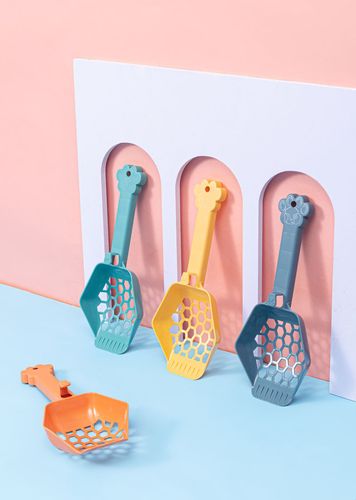 Cat litter shovel cat poop shovel artifact large spoon small fine hole tofu sand bentonite cat litter box supplies tools