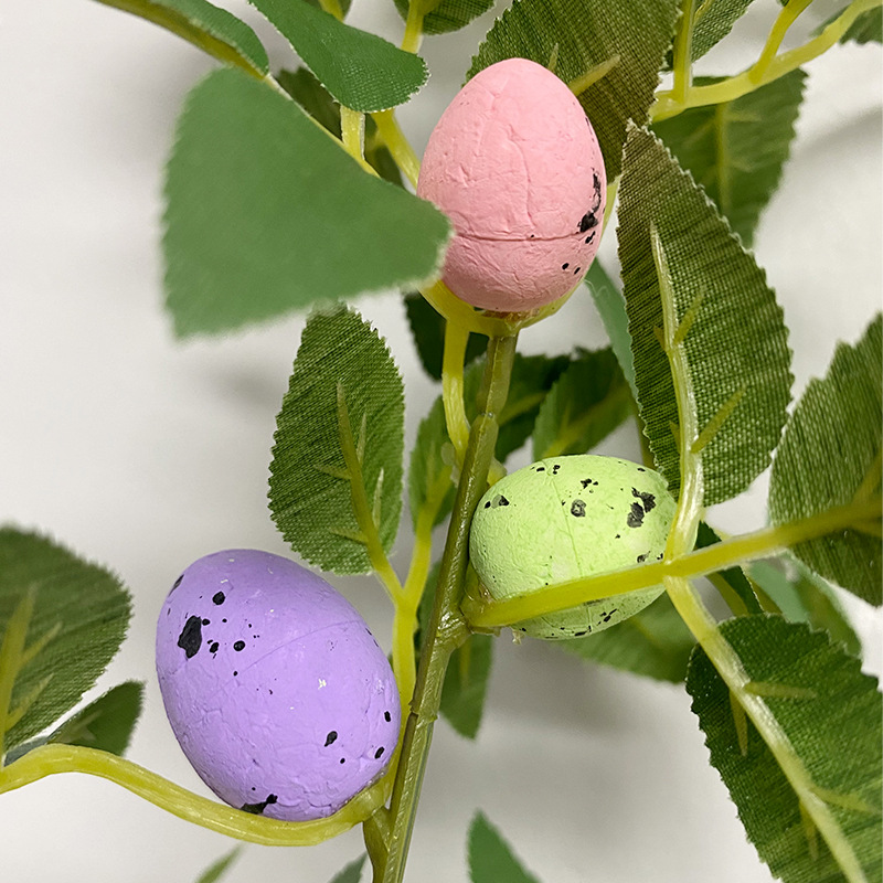 Huevo artificial solo Amazon Pascua decoración interior del hogar arreglo floral accesorios huevo de espuma artificial solo