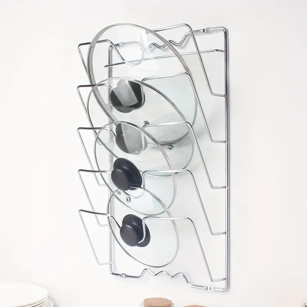 Cross -border explosion kitchen storage wall hanging pot lid
