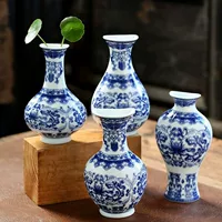 1688青花瓷陶瓷花瓶批发_新中式手工花器
