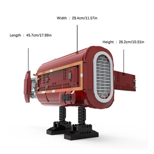 C7357 Unobtrusive but Powerful Anti-Gravity Transporter with Interior 1563 Particle Number