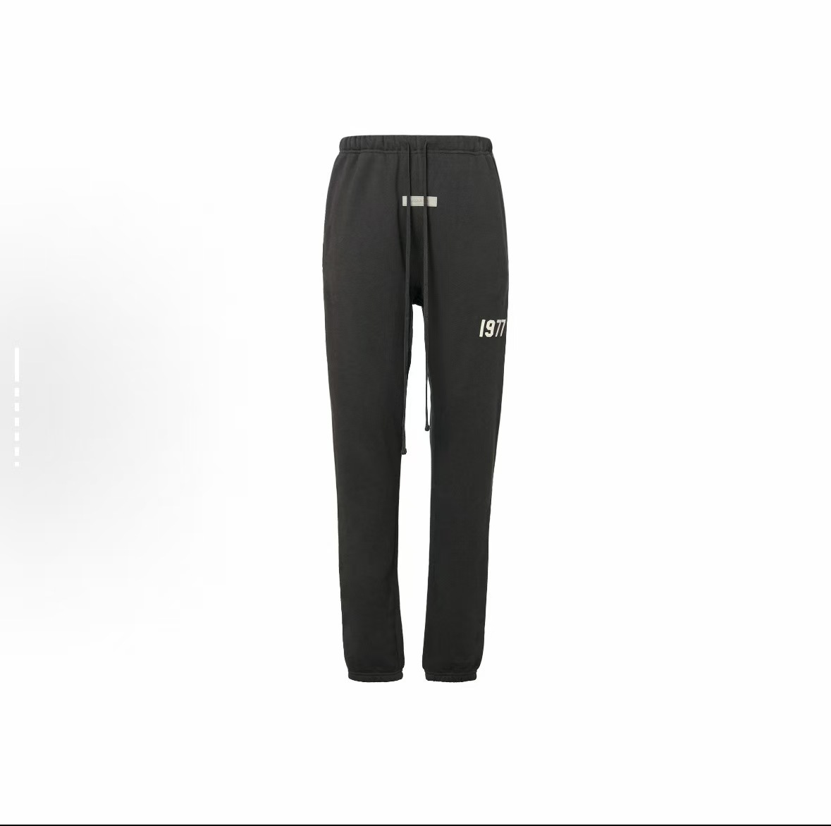 Essentials 1977 Flocked Sweatpants - Autumn/Winter High-Street Loose Fit Trendy Men's and Women's Jogger Pants with Fleece Lining - Versatile