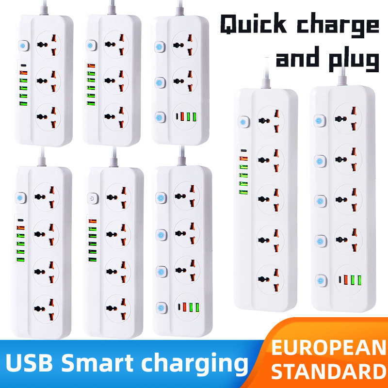 Caja de regalo multifuncional de comercio electrónico transfronterizo exportada en el extranjero 5 USB C tres, cuatro y cinco agujeros tablero de conexión