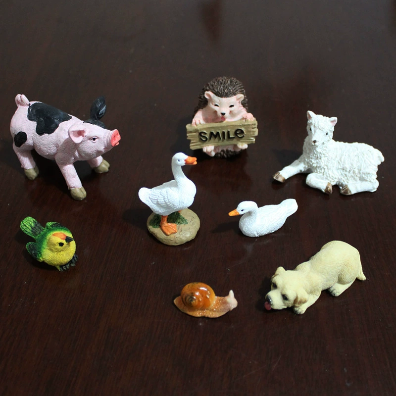 Трансграничное мясо, Зеленая свинья, овца, собака, утка, ежик, улитка, украшения, садовый микропейзаж, украшения для мелких животных