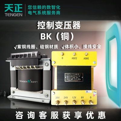 Tengen Control transformer BK Machine tool Mechanics equipment Voltage Specifications