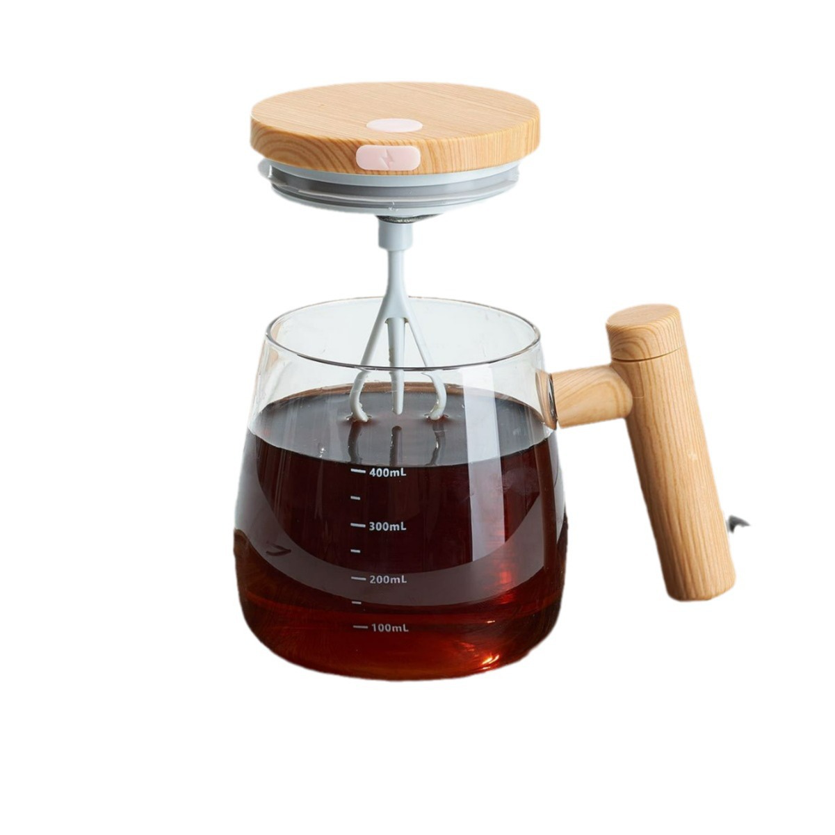 2024 nuevo tipo transfronterizo de vidrio aislante térmico doméstico de alto valor facial mezclador eléctrico taza de agua taza de café portátil taza de café