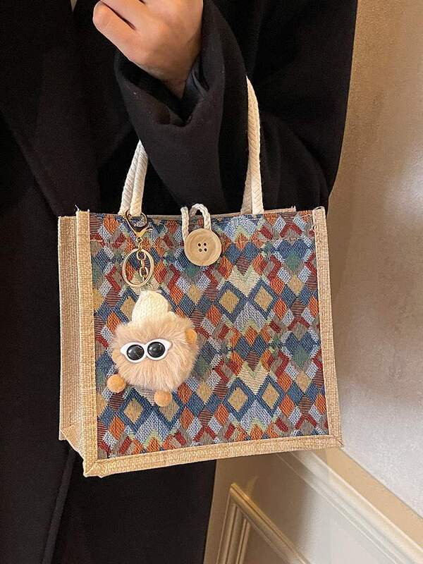 大衆感防水麻布ハンドバッグ秋冬新作お土産袋現物卸売り手持ちショルダーバッグ|undefined