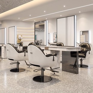 New Trendy Internet-Famous Hair Salon Mirror with Light, Hair Salon Mirror with Cabinet, Haircut Mirror, Perm and Dye Mirror