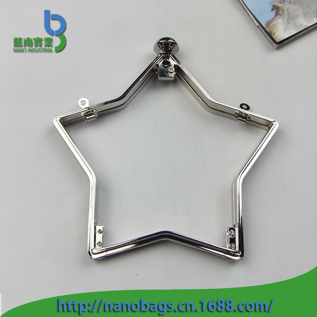 供应票海星型五金扣包铁夹,夹框包,铁皮夹 口夹五金配件