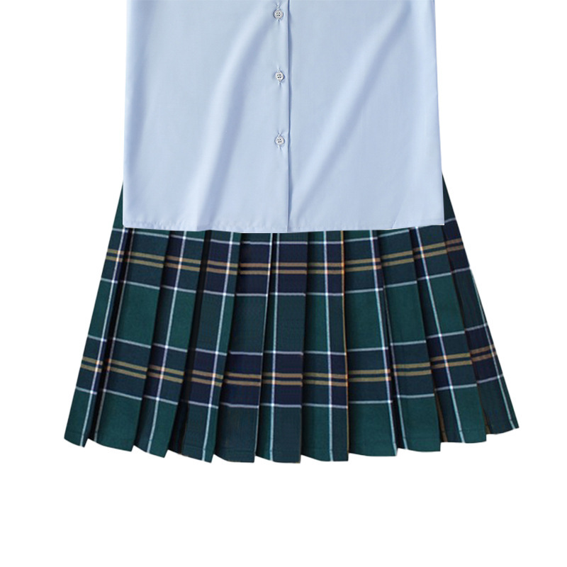 48CM现货内衬安全裤制服格子学院日系百褶班服校服学生短半身女裙|undefined