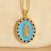 Zirconium, brand fashionable copper pendant, accessory, necklace, European style, 14 carat, simple and elegant design