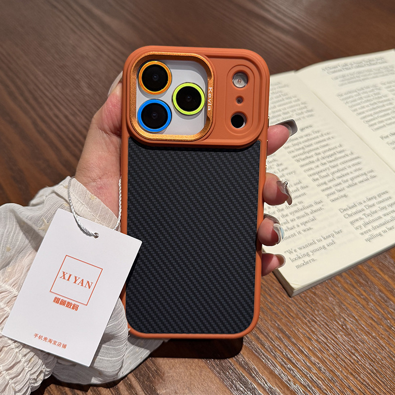 适用苹果17Pro手机壳碳纤维iphone16Promax手机壳磁吸新款创意大视窗15Pro镜头保护壳肤感男14PM手机套13外壳|undefined