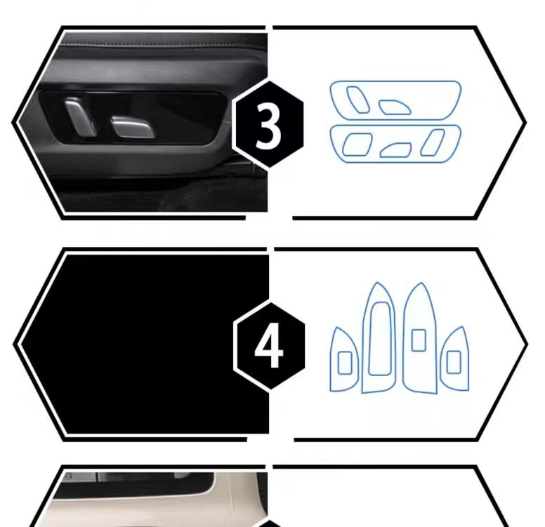25 types of interior protective films for the Tank 300, including center console screen protectors, and a comprehensive collection of automotive modification accessories and cutting-edge technology