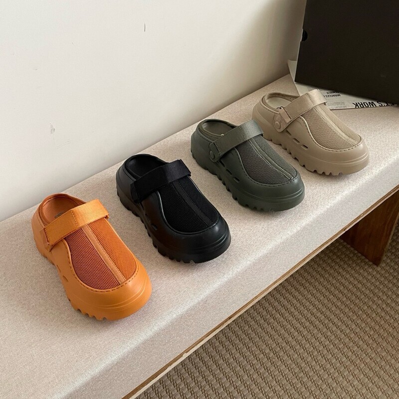 2025 Summer Tasman Plastic Film Kroger Clog Shoes Couple's Style Slip-On Beach Sandals Comfortable