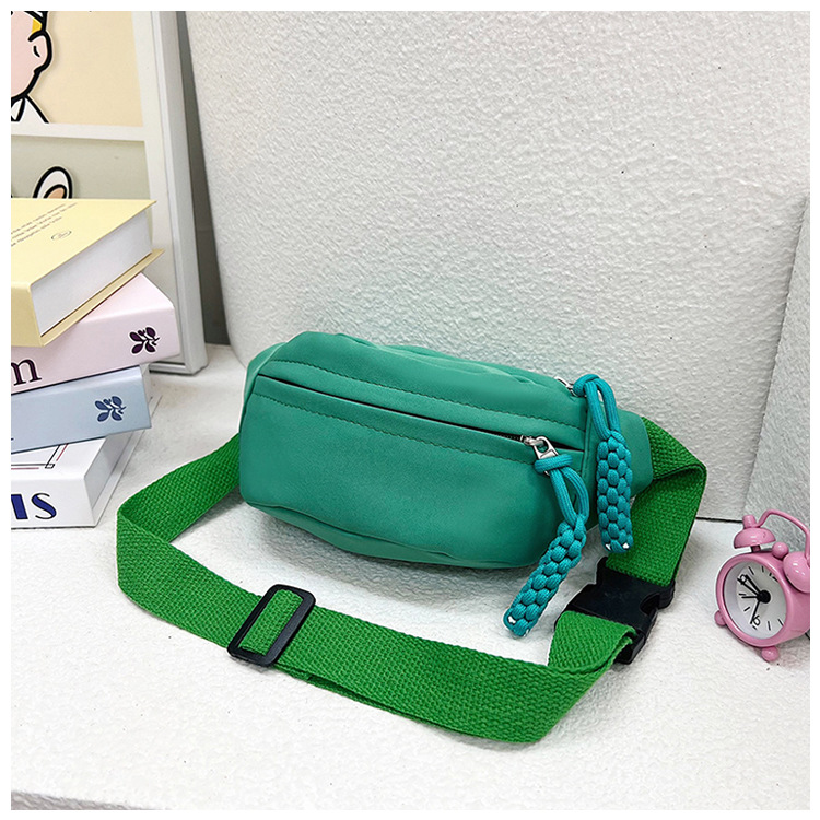 Andralyn Solid Color Minimalist Korean Casual Chest Bag for Spring and Summer New Trendy Instagram Single Shoulder Crossbody Outdoor Bag_voghion.com
