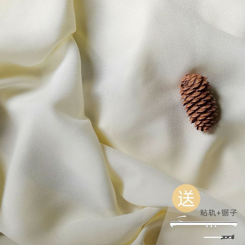 飘窗窗帘纱帘免打孔安装送粘轨卧室阳台隔断透光不透人严选批发|undefined