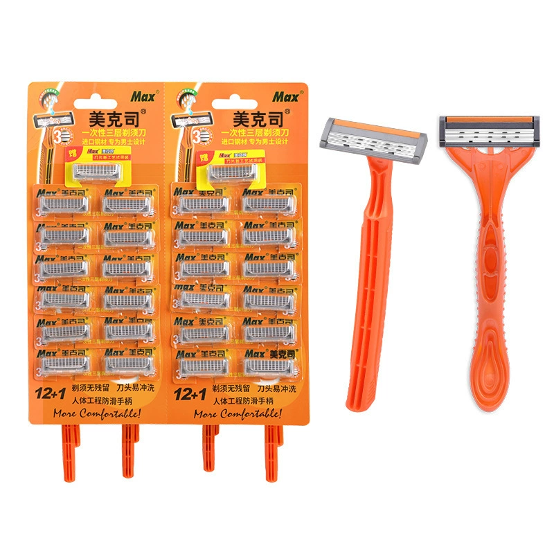 Трехслойная Бритва мужская ручная бритва Одноразовая бритва Шведский производитель лезвий из нержавеющей стали