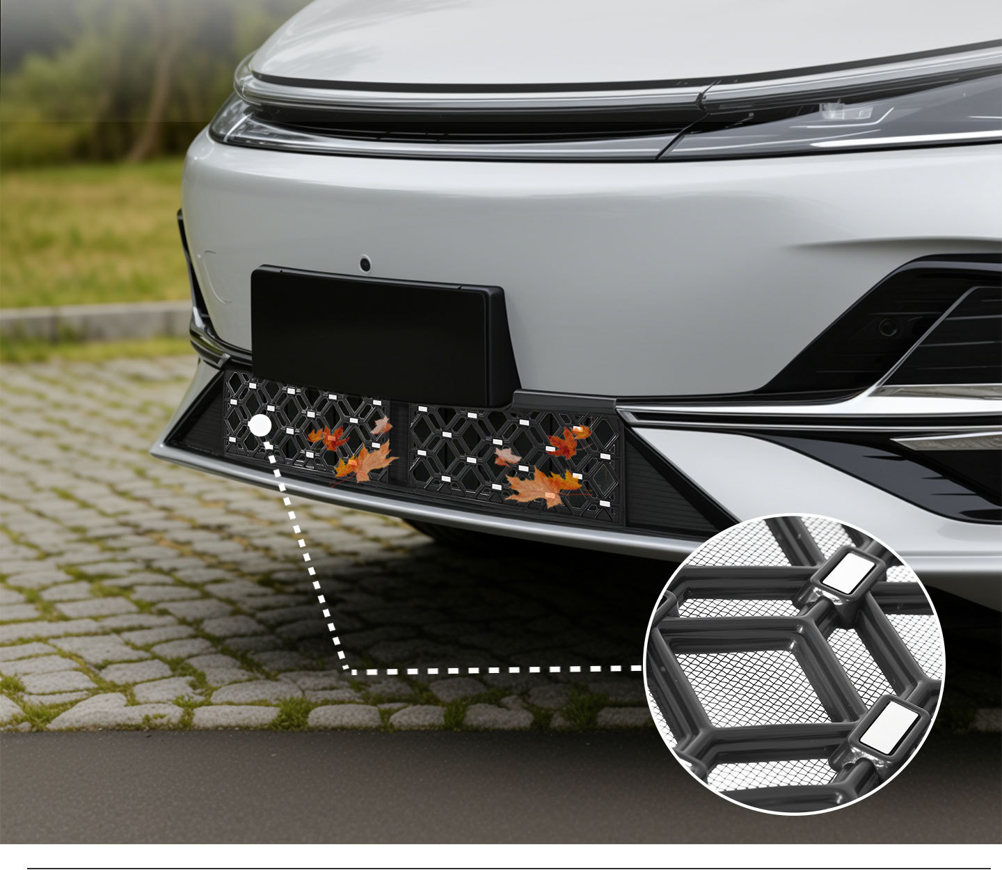 Suitable for Galaxy A7 Anti-Insect Net, Front Bumper Air Intake Grille, Dust-Proof Special Modification Accessories