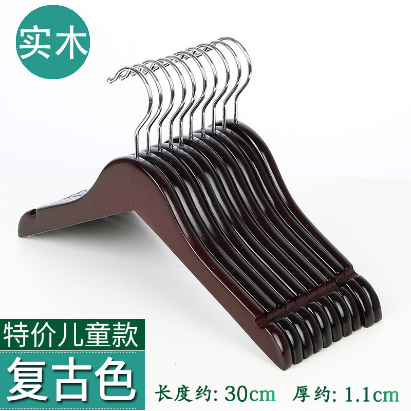 Perchas de madera maciza tienda de ropa hotel al por mayor soporte de ropa para el hogar dormitorio estante de ropa percha madera para adultos