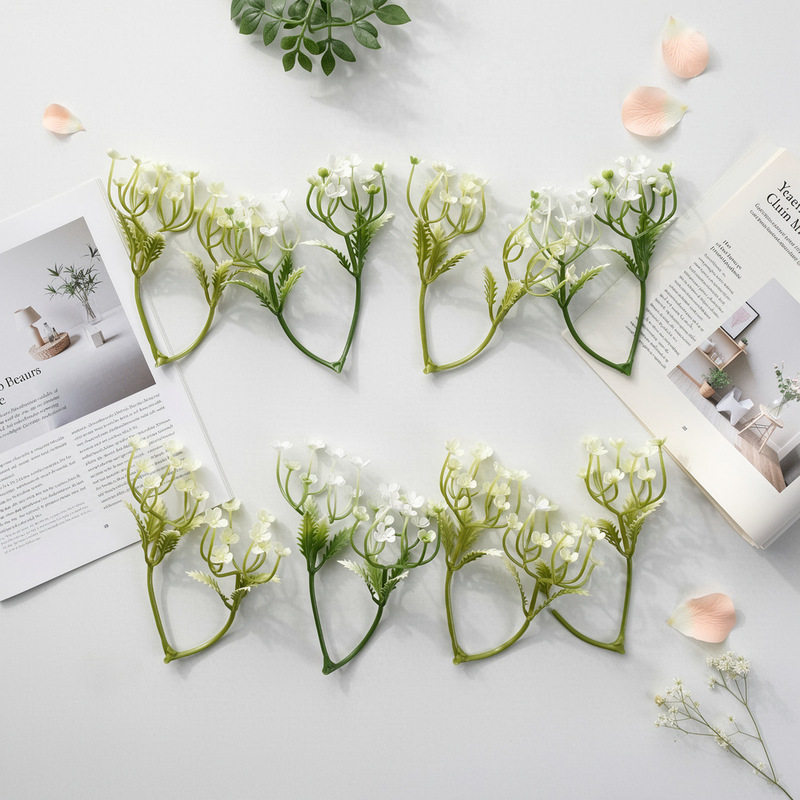 Artificial Simulated Flowers, Gypsophila, Plastic Flowers, Handmade Flower Holders, Flower Bowls, Flower Pins, Fake Flower Head Accessories Artificial Simulated Flowers, Gypsophila, Plastic Flowers, Handmade Flower Holders, Flower Bowls, Flower Pins, Fake Flower Head Accessories