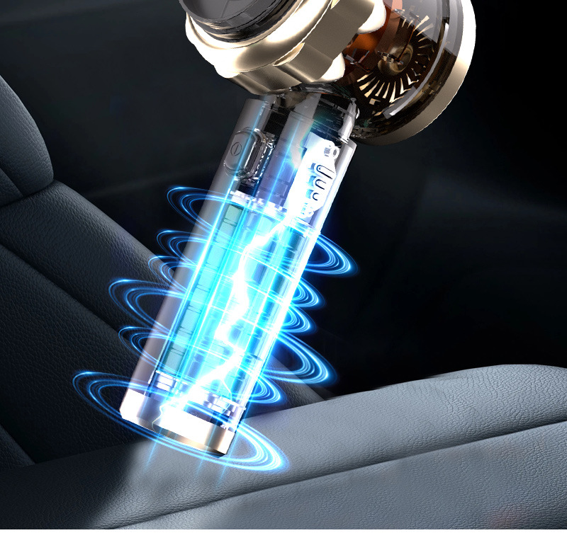 Car Vacuum Cleaner Suction and Blowing Integrated Multi-Function Window Breaker with Seat Belt Cutter Large Suction Brushless Vacuum Cleaner