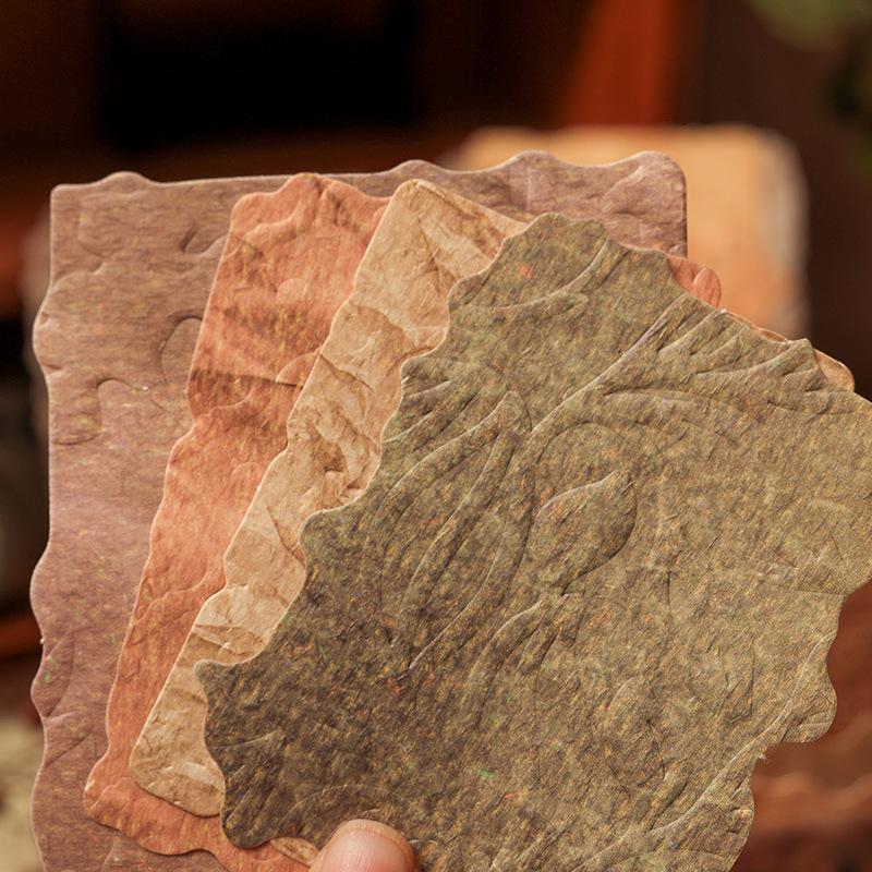 Papel de cuentas de mano antigua de vidana verde DIY material de decoración paisajística material no adhesivo de notas de cuentas de mano