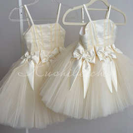 Girls' formal dress吊带公主裙女童2026新款宝宝一周岁礼服kids