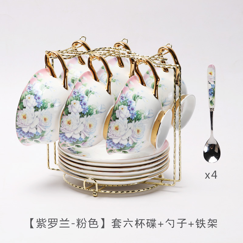 Taza de café de cerámica europea de hueso, taza de cerámica doméstica creativa, taza de alta calidad, caja de regalo de taza exquisita al por mayor