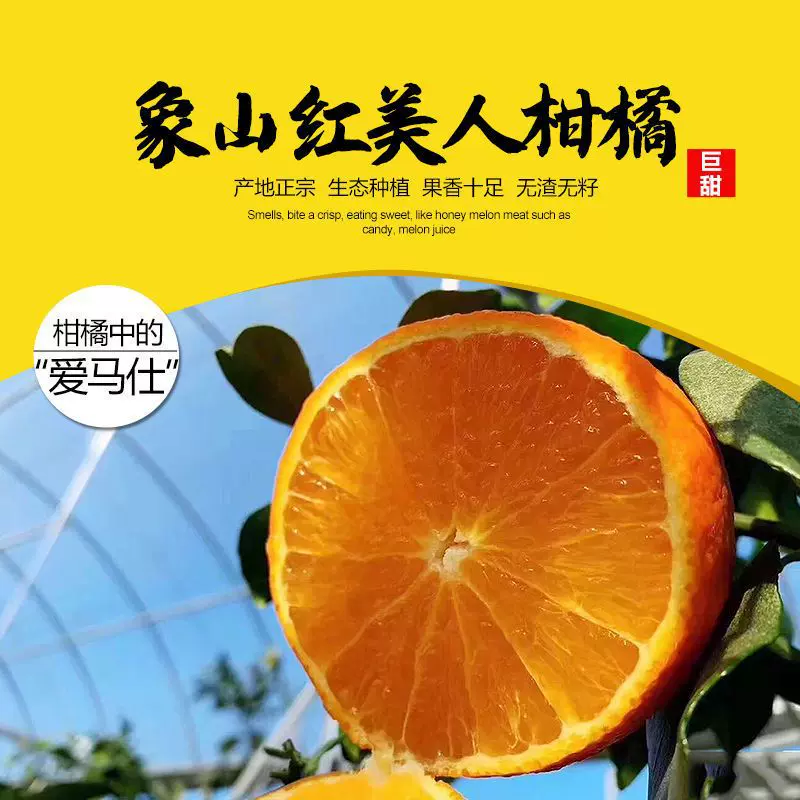 正宗宁波象山红美人柑橘现摘现发礼盒装薄皮多汁顺丰直发产地批发