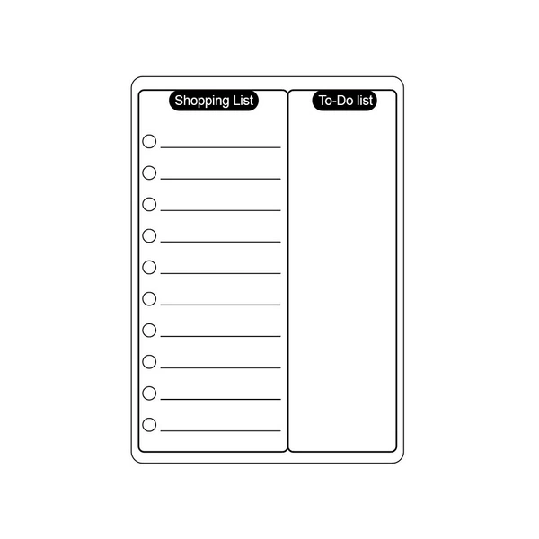 Simple Shopping Plan Table (A5)