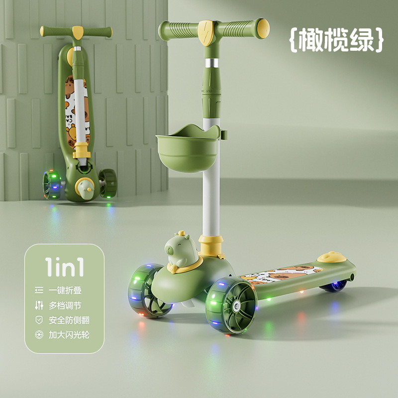 New children's scooter three-in-one boys and girls scooter 1-6 years old baby scooter pedal scooter