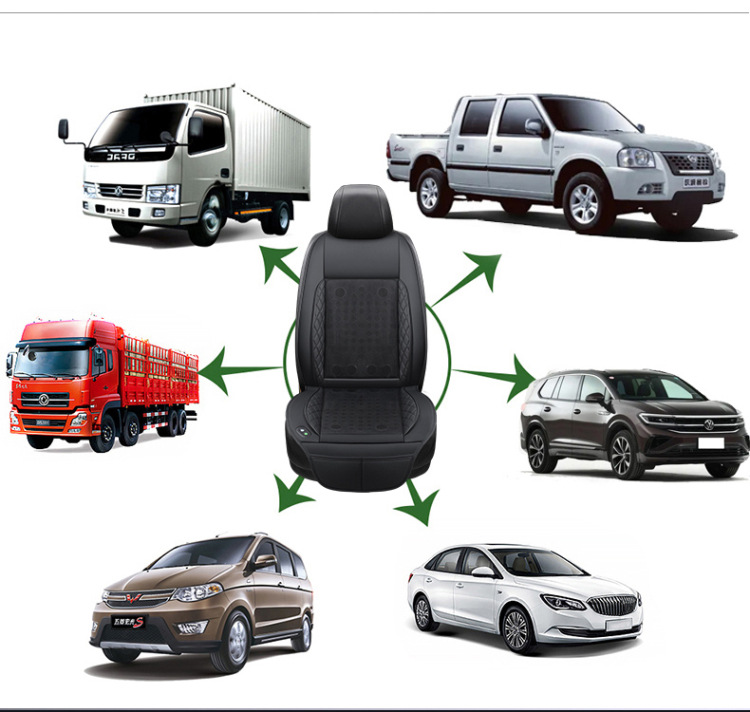 Summer car 12V ventilation cushion 16 fan refrigeration seat cushion 24V truck cold air ventilation cooling cushion cross-border