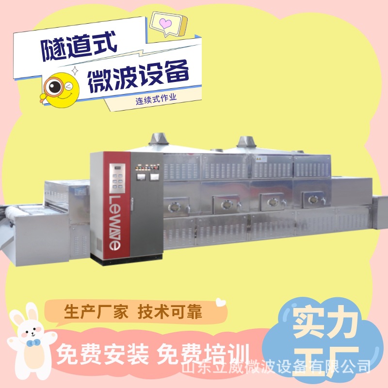 立威隧道式食品加工设备 快速烘干机 大型烘干设备 工业微波干燥