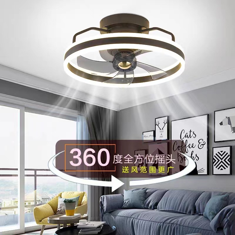 360-Degree Rotating Fan Light for Bedroom, Living Room, Study, Led Ceiling Light with Fan, Bedroom Fan Light
