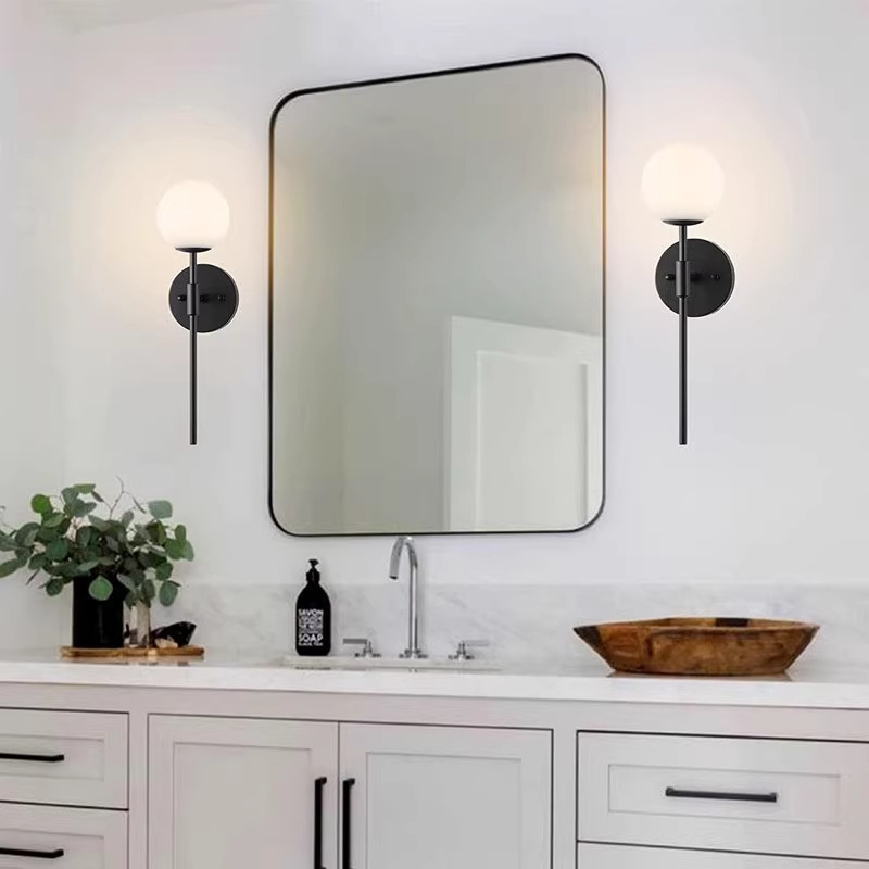 Nuevo estilo transfronterizo moderno y simple lámpara de pared nórdica lámpara de cabecera sala de estar pared de fondo hotel pasillo dormitorio estudio lámpara de pared