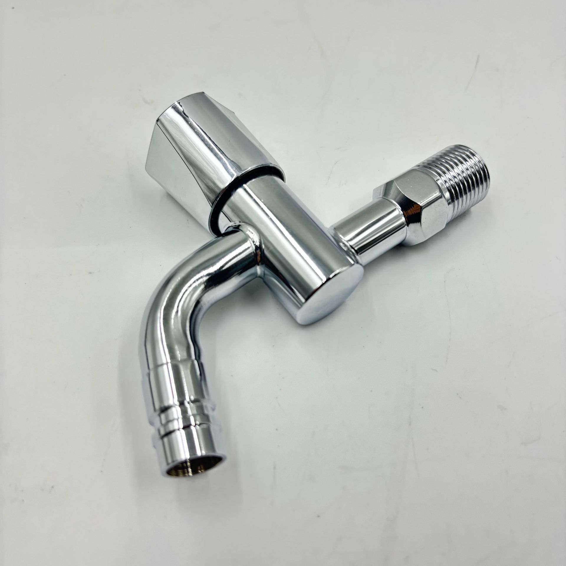 Thickened stainless steel conjoined pointed mop pool balcony bathroom faucet 4 points washing machine faucet