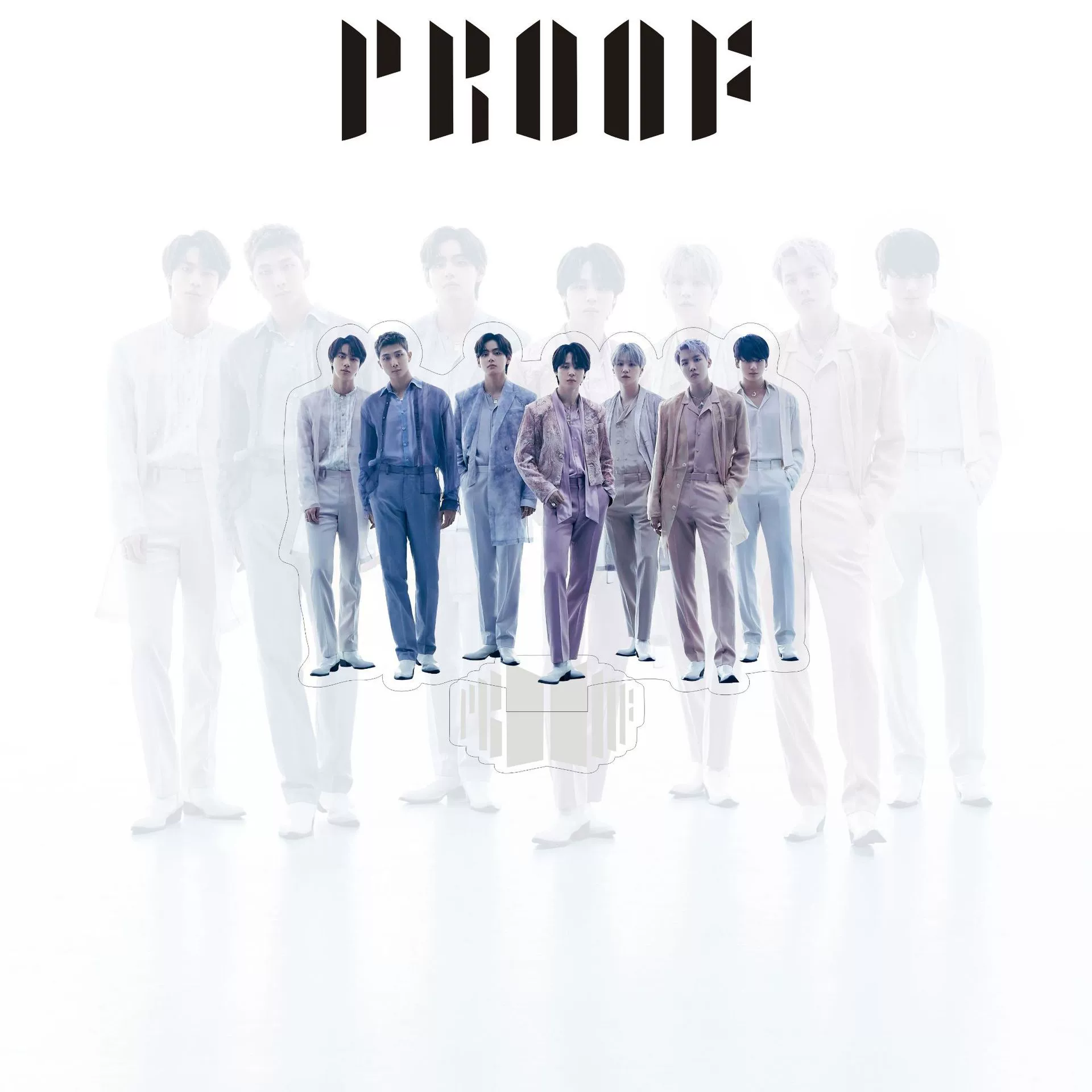 Новый альбом BT Star Youth Group Proof стоит на столе, карточка, новая человекоподобная настольная установка звезда вокруг звезды