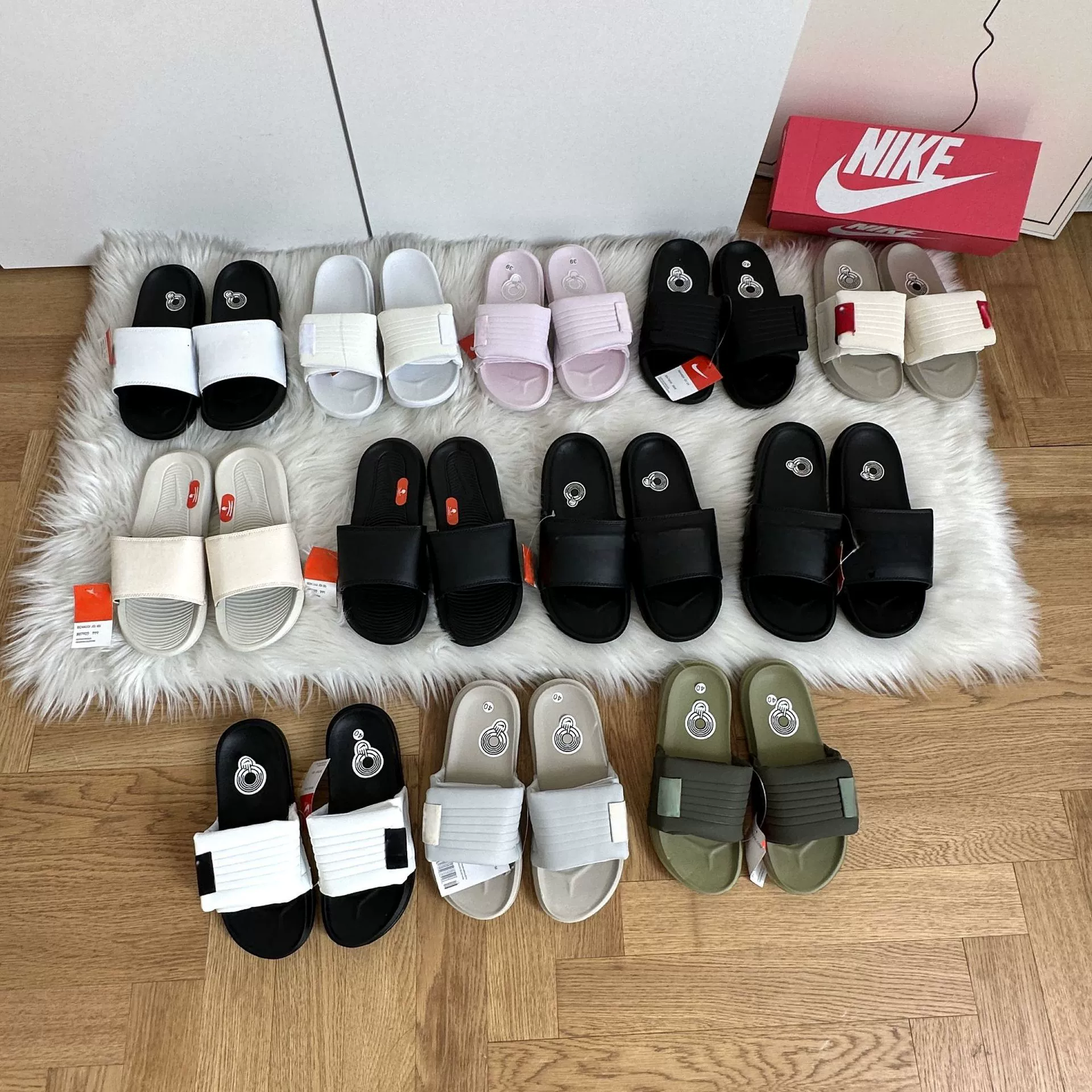 Летний ниндзя, черно-белый липучка, носящая тапочки, мужские и женские пары барочные хлебные туфли